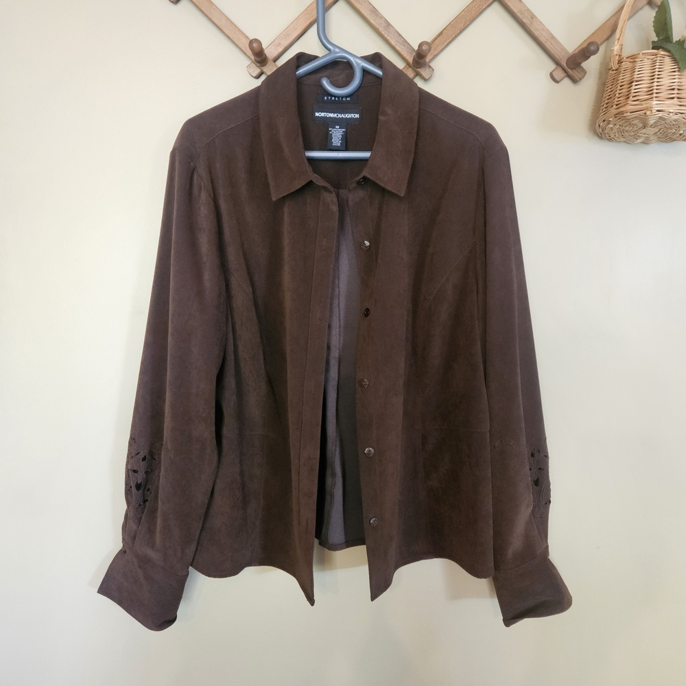 Norton McNaughton Chocolate Suede Jacket